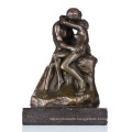 Classical Bronze Sculpture The Kiss Decor Brass Statue TPE-186